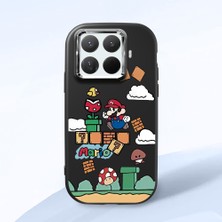 HONTINGA Xiaomi Mi 15T Pro ile Uyumlu Kılıfı Kamera Korumalı Düşüme Önleyici Basitlik Siyah Yumuşak Silikon Telefon Kılıfı Mario Desenli K4-0181