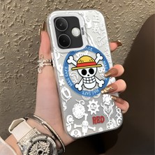 HONTINGA Oppo A5 Pro 5g ile Uyumlu Kılıfı Silikon Kenar Sert Arka Düşüme Önleyici Basitlik Anti Düşme Kamera Korumali One Piece Desen Telefon Kılıfı Kadın ve Erkek Için Uygundur K1-0843
