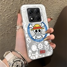 HONTINGA Poco X7 ile Uyumlu Kılıfı Silikon Kenar Sert Arka Düşüme Önleyici Basitlik Anti Düşme Kamera Korumali One Piece Desen Telefon Kılıfı Kadın ve Erkek Için Uygundur K1-0843