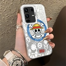 HONTINGA Infinix Note 50 Pro Plus ile Uyumlu Kılıfı Silikon Kenar Sert Arka Düşüme Önleyici Basitlik Anti Düşme Kamera Korumali One Piece Desen Telefon Kılıfı Kadın ve Erkek Için Uygundur K1-0843