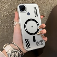 HONTINGA Realme C25 ile Uyumlu Kılıfı Silikon Kenar Sert Arka Düşüme Önleyici Basitlik Anti Düşme Kamera Korumali Yaratıcı Desen Telefon Kılıfı Kadın ve Erkek Için Uygundur K1-0847