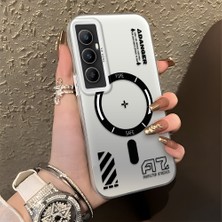 HONTINGA Realme C65 4g ile Uyumlu Kılıfı Silikon Kenar Sert Arka Düşüme Önleyici Basitlik Anti Düşme Kamera Korumali Yaratıcı Desen Telefon Kılıfı Kadın ve Erkek Için Uygundur K1-0847