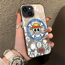 HONTINGA iPhone 14 ile Uyumlu Kılıfı Silikon Kenar Sert Arka Düşüme Önleyici Basitlik Anti Düşme Kamera Korumali One Piece Desen Telefon Kılıfı Kadın ve Erkek Için Uygundur K1-0843
