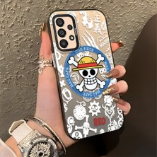 HONTINGA Samsung Galaxy A33 5g ile Uyumlu Kılıfı Silikon Kenar Sert Arka Düşüme Önleyici Basitlik Anti Düşme Kamera Korumali One Piece Desen Telefon Kılıfı Kadın ve Erkek Için Uygundur K1-0843