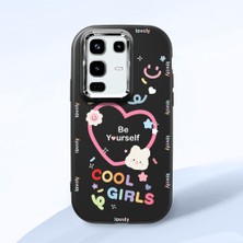HONTINGA Infinix Note 50 Pro ile Uyumlu Kılıfı Kamera Korumalı Düşüme Önleyici Basitlik Siyah Yumuşak Silikon Telefon Kılıfı Kalp Desenli K4-0226