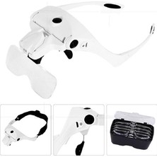 Şarjlı Gözlük Büyüteç Çalışma Büyüteci 5 Lensli 9892B2C