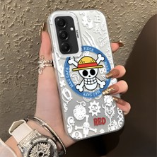 HONTINGA Samsung Galaxy A16 ile Uyumlu Kılıfı Silikon Kenar Sert Arka Düşüme Önleyici Basitlik Anti Düşme Kamera Korumali One Piece Desen Telefon Kılıfı Kadın ve Erkek Için Uygundur K1-0843