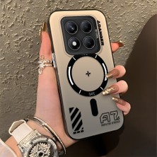 HONTINGA Xiaomi Redmi Note 14 Pro 5g ile Uyumlu Kılıfı Silikon Kenar Sert Arka Düşüme Önleyici Basitlik Anti Düşme Kamera Korumali Yaratıcı Desen Telefon Kılıfı Kadın ve Erkek Için Uygundur K1-0847