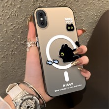 HONTINGA iPhone x ile Uyumlu Kılıfı Silikon Kenar Sert Arka Düşüme Önleyici Basitlik Anti Düşme Kamera Korumali Yaratıcı Desen Telefon Kılıfı Kadın ve Erkek Için Uygundur K1-0848