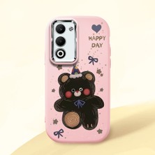 HONTINGA Oppo A5 ile Uyumlu Kılıfı Kamera Korumalı Düşüme Önleyici Basitlik Pembe Yumuşak Silikon Telefon Kılıfı Hello Kitty Desenli K4-0182