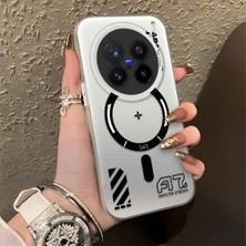 HONTINGA Vivo X200 Pro ile Uyumlu Kılıfı Silikon Kenar Sert Arka Düşüme Önleyici Basitlik Anti Düşme Kamera Korumali Yaratıcı Desen Telefon Kılıfı Kadın ve Erkek Için Uygundur K1-0847