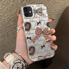 HONTINGA iPhone 12 Pro ile Uyumlu Kılıfı Silikon Kenar Sert Arka Düşüme Önleyici Basitlik Anti Düşme Kamera Korumali Fiyonk Desen Telefon Kılıfı Kadın ve Erkek Için Uygundur K1-0844