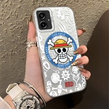 HONTINGA Samsung Galaxy A06 ile Uyumlu Kılıfı Silikon Kenar Sert Arka Düşüme Önleyici Basitlik Anti Düşme Kamera Korumali One Piece Desen Telefon Kılıfı Kadın ve Erkek Için Uygundur K1-0843