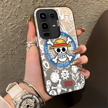 HONTINGA Infinix Note 50 4g ile Uyumlu Kılıfı Silikon Kenar Sert Arka Düşüme Önleyici Basitlik Anti Düşme Kamera Korumali One Piece Desen Telefon Kılıfı Kadın ve Erkek Için Uygundur K1-0843