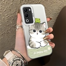 HONTINGA Oppo A5 5g ile Uyumlu Kılıfı Silikon Kenar Sert Arka Düşüme Önleyici Basitlik Anti Düşme Kamera Korumali Kedi Desen Telefon Kılıfı Kadın ve Erkek Için Uygundur K1-0852