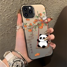 HONTINGA iPhone 11 Pro Max ile Uyumlu Kılıfı Silikon Kenar Sert Arka Düşüme Önleyici Basitlik Anti Düşme Kamera Korumali Kedi Panda Telefon Kılıfı Kadın ve Erkek Için Uygundur K1-0846