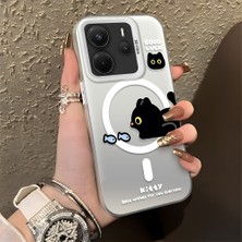 HONTINGA Xiaomi Redmi Note 14 ile Uyumlu Kılıfı Silikon Kenar Sert Arka Düşüme Önleyici Basitlik Anti Düşme Kamera Korumali Yaratıcı Desen Telefon Kılıfı Kadın ve Erkek Için Uygundur K1-0848