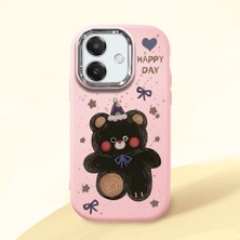 HONTINGA Oppo A3X 5g ile Uyumlu Kılıfı Kamera Korumalı Düşüme Önleyici Basitlik Pembe Yumuşak Silikon Telefon Kılıfı Hello Kitty Desenli K4-0182