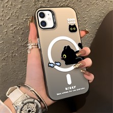 HONTINGA iPhone 12 Mini ile Uyumlu Kılıfı Silikon Kenar Sert Arka Düşüme Önleyici Basitlik Anti Düşme Kamera Korumali Yaratıcı Desen Telefon Kılıfı Kadın ve Erkek Için Uygundur K1-0848