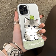 HONTINGA iPhone 11 Pro Max ile Uyumlu Kılıfı Silikon Kenar Sert Arka Düşüme Önleyici Basitlik Anti Düşme Kamera Korumali Kedi Desen Telefon Kılıfı Kadın ve Erkek Için Uygundur K1-0852