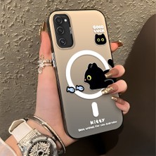 HONTINGA Samsung Galaxy S20 Fe ile Uyumlu Kılıfı Silikon Kenar Sert Arka Düşüme Önleyici Basitlik Anti Düşme Kamera Korumali Yaratıcı Desen Telefon Kılıfı Kadın ve Erkek Için Uygundur K1-0848