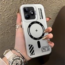 HONTINGA Realme C53 ile Uyumlu Kılıfı Silikon Kenar Sert Arka Düşüme Önleyici Basitlik Anti Düşme Kamera Korumali Yaratıcı Desen Telefon Kılıfı Kadın ve Erkek Için Uygundur K1-0847