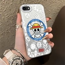 HONTINGA iPhone 8 ile Uyumlu Kılıfı Silikon Kenar Sert Arka Düşüme Önleyici Basitlik Anti Düşme Kamera Korumali One Piece Desen Telefon Kılıfı Kadın ve Erkek Için Uygundur K1-0843
