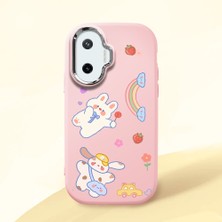 HONTINGA Xiaomi Poco F7 ile Uyumlu Kılıfı Kamera Korumalı Düşüme Önleyici Basitlik Pembe Yumuşak Silikon Telefon Kılıfı Kalp Desenli K4-0183