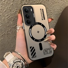 HONTINGA Realme C75 ile Uyumlu Kılıfı Silikon Kenar Sert Arka Düşüme Önleyici Basitlik Anti Düşme Kamera Korumali Yaratıcı Desen Telefon Kılıfı Kadın ve Erkek Için Uygundur K1-0847