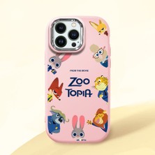 HONTINGA iPhone 14 Pro Max ile Uyumlu Kılıfı Kamera Korumalı Düşüme Önleyici Basitlik Pembe Yumuşak Silikon Telefon Kılıfı Mario Desenli K4-0181