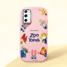 HONTINGA Samsung Galaxy S20 Fe ile Uyumlu Kılıfı Kamera Korumalı Düşüme Önleyici Basitlik Pembe Yumuşak Silikon Telefon Kılıfı Mario Desenli K4-0181