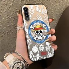 HONTINGA Samsung Galaxy A50 ile Uyumlu Kılıfı Silikon Kenar Sert Arka Düşüme Önleyici Basitlik Anti Düşme Kamera Korumali One Piece Desen Telefon Kılıfı Kadın ve Erkek Için Uygundur K1-0843