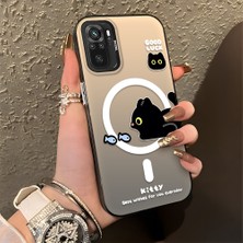 HONTINGA Xiaomi Redmi Note 10 ile Uyumlu Kılıfı Silikon Kenar Sert Arka Düşüme Önleyici Basitlik Anti Düşme Kamera Korumali Yaratıcı Desen Telefon Kılıfı Kadın ve Erkek Için Uygundur K1-0848