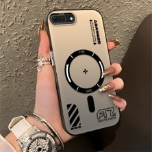 HONTINGA iPhone 8 Plus ile Uyumlu Kılıfı Silikon Kenar Sert Arka Düşüme Önleyici Basitlik Anti Düşme Kamera Korumali Yaratıcı Desen Telefon Kılıfı Kadın ve Erkek Için Uygundur K1-0847
