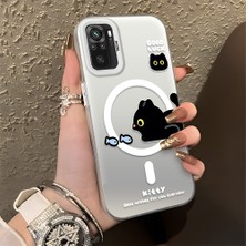 HONTINGA Xiaomi Redmi Note 10S ile Uyumlu Kılıfı Silikon Kenar Sert Arka Düşüme Önleyici Basitlik Anti Düşme Kamera Korumali Yaratıcı Desen Telefon Kılıfı Kadın ve Erkek Için Uygundur K1-0848