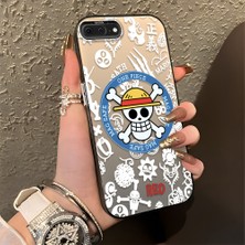 HONTINGA iPhone 8 Plus ile Uyumlu Kılıfı Silikon Kenar Sert Arka Düşüme Önleyici Basitlik Anti Düşme Kamera Korumali One Piece Desen Telefon Kılıfı Kadın ve Erkek Için Uygundur K1-0843