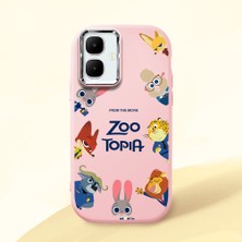 HONTINGA Infinix Smart 10 ile Uyumlu Kılıfı Kamera Korumalı Düşüme Önleyici Basitlik Pembe Yumuşak Silikon Telefon Kılıfı Mario Desenli K4-0181