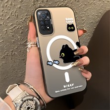 HONTINGA Xiaomi Redmi Note 11 Pro ile Uyumlu Kılıfı Silikon Kenar Sert Arka Düşüme Önleyici Basitlik Anti Düşme Kamera Korumali Yaratıcı Desen Telefon Kılıfı Kadın ve Erkek Için Uygundur K1-0848