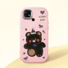 HONTINGA Redmi 10C ile Uyumlu Kılıfı Kamera Korumalı Düşüme Önleyici Basitlik Pembe Yumuşak Silikon Telefon Kılıfı Hello Kitty Desenli K4-0182