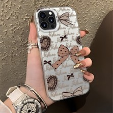 HONTINGA iPhone 12 Pro Max ile Uyumlu Kılıfı Silikon Kenar Sert Arka Düşüme Önleyici Basitlik Anti Düşme Kamera Korumali Fiyonk Desen Telefon Kılıfı Kadın ve Erkek Için Uygundur K1-0844