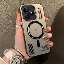 HONTINGA Realme C53 ile Uyumlu Kılıfı Silikon Kenar Sert Arka Düşüme Önleyici Basitlik Anti Düşme Kamera Korumali Yaratıcı Desen Telefon Kılıfı Kadın ve Erkek Için Uygundur K1-0847