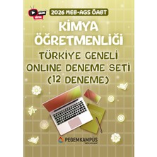 Pegem Kampüs 2026 MEB-AGS ÖABT Kimya Öğretmenliği Türkiye Geneli Online Deneme