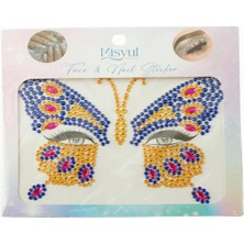 Uluora Kelebek Tırnak ve Yüz Süsleme Taşı