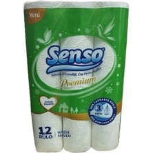 Senso Premium Kağıt Havlu 3 Katlı 12'li x 4 Paket 48 Rulo