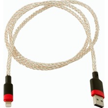 Uluora Işıklı Iphone USB Data Şarj Kablosu