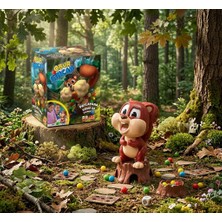 Farbu Oyuncak Obur Sincap Fındıkları Topla, Sincabı Doyur, Eğlenceli 34 Parçalı Eğitici Oyuncak Seti