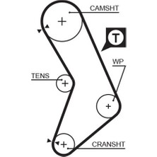 Gates Zengemtx Triger Kayişi 129X150 129 Diş Palio-Siena-Panda 1.2 CT999