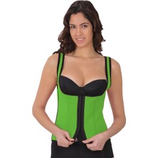 İlkyaz Fashion Ieg™ Yeşil Mı 9173 Terletici Agraflı Göğsü Açık Atlet Korse