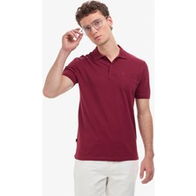 Pierre Cardin Erkek Bordo Regular Fit %100 Pamuk Kıvrılmaz Polo Yaka Basic Tişört 50325290-VR014