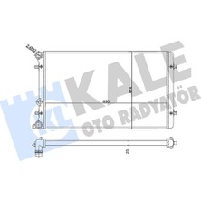 Kale Zengemtx Su Radyatörü Audi A3-Tt-Seat Leon-Toledo Ii-Skoda Octavia I-Vw Bora-Golf Iv 1.6 1.8t 1.9tdi 98 mt Ac Nac Mekanik 650X414X23 1J0121253J-1J0121253N-1J0121253Q-1J0121253AT-1J0121253R